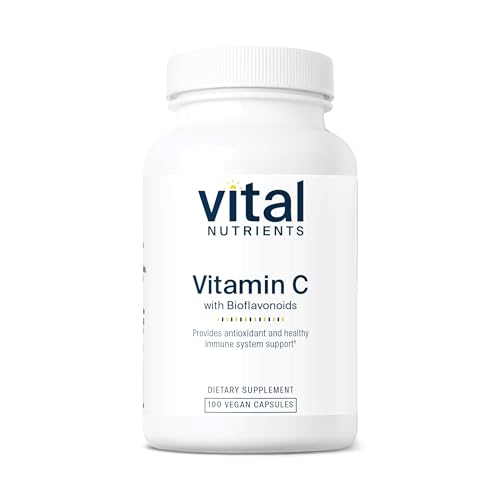 Vital Nutrients Vitamin C with Bioflavonoids | Vegan Supplement for Immune Support* | 1000mg Vitamin C and 500mg Citrus Bioflavonoid | Gluten, Dairy and Soy Free | Non-GMO | 100 Capsules