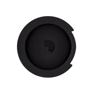 D'Addario Accessories Screeching Halt Acoustic Guitar Soundhole Cover - Acoustic Guitar Accessories - Eliminates Feedback,Black