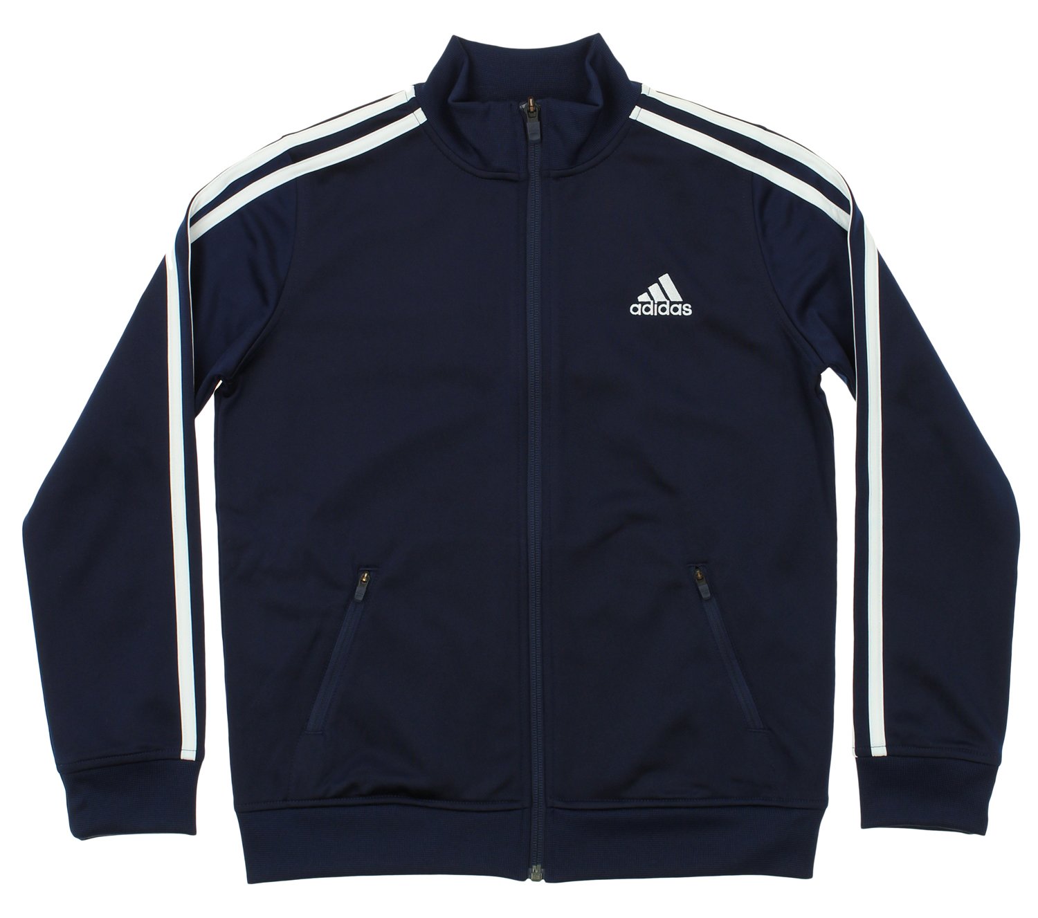 adidas Kids Boy's Separates Training Track Jacket (Big Kids) Colligiante Navy/White Outerwear XL (18 Big Kids)