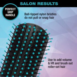 Conair Salon Results Hairbrush - Hair brush - Hairbrush for Men and Women - Detangling Hair Brush - Hairbrush for All Hair Types with Nylon Bristles