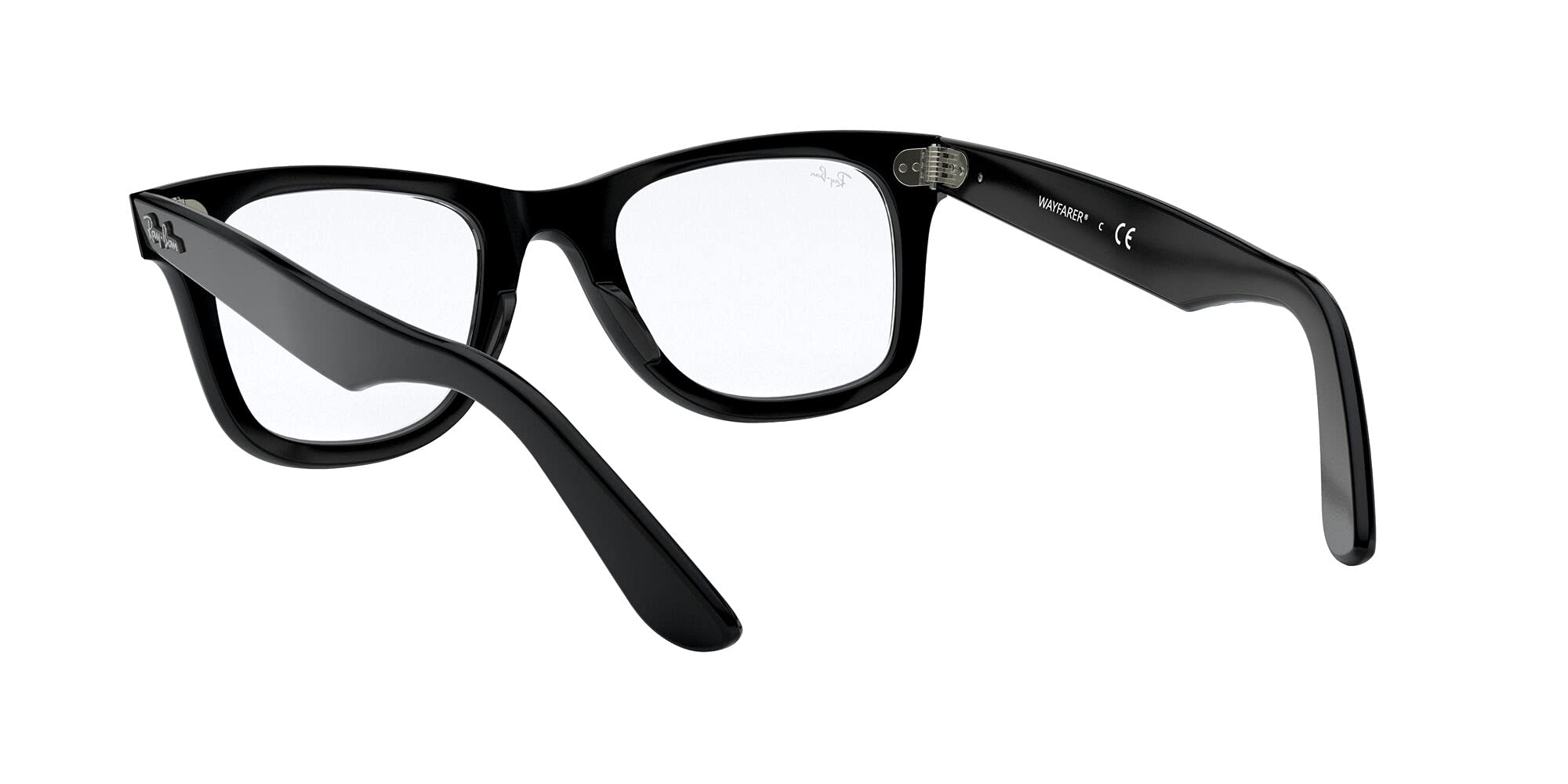 Ray-Ban RX5121 Wayfarer Square Prescription Eyeglass Frames, Black/Demo Lens, 50 mm