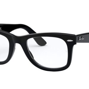 Ray-Ban RX5121 Wayfarer Square Prescription Eyeglass Frames, Black/Demo Lens, 50 mm