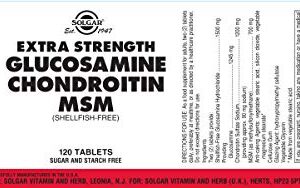 Solgar Triple Strength Glucosamine Chondroitin MSM, 120 Tablets - Promotes Healthy Joints, Supports Comfortable Movement - Shellfish Free - Gluten Free, Dairy Free - 60 Servings