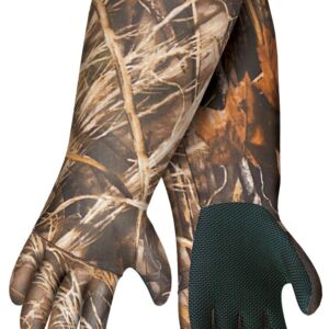 Allen Company Hunting unisex-adult Waterproof Decoy Gloves, 18" Neoprene, Realtree MAX-5 Camo