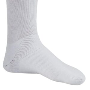 Ames Walker AW Style 130 Coolmax 20-30 mmHg Firm Compression Crew Socks White Large