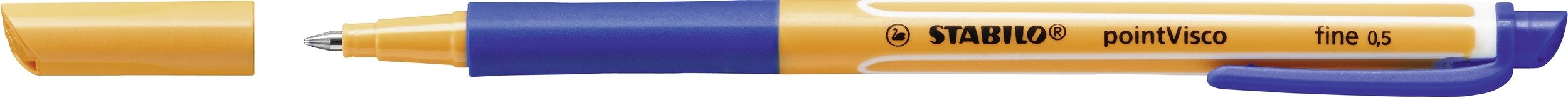 STABILO pointVisco Rollerball - Blue, Box of 10