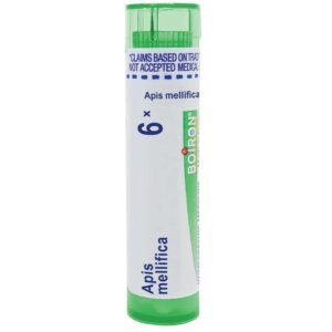 Boiron Apis Mellifica 6X for Swelling from Insect Stings or Allergies - 80 Pellets