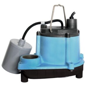 little giant 6-cia-rfs (506171) automatic submersible sump pump w/remote float switch, 1/3hp, 10' cord