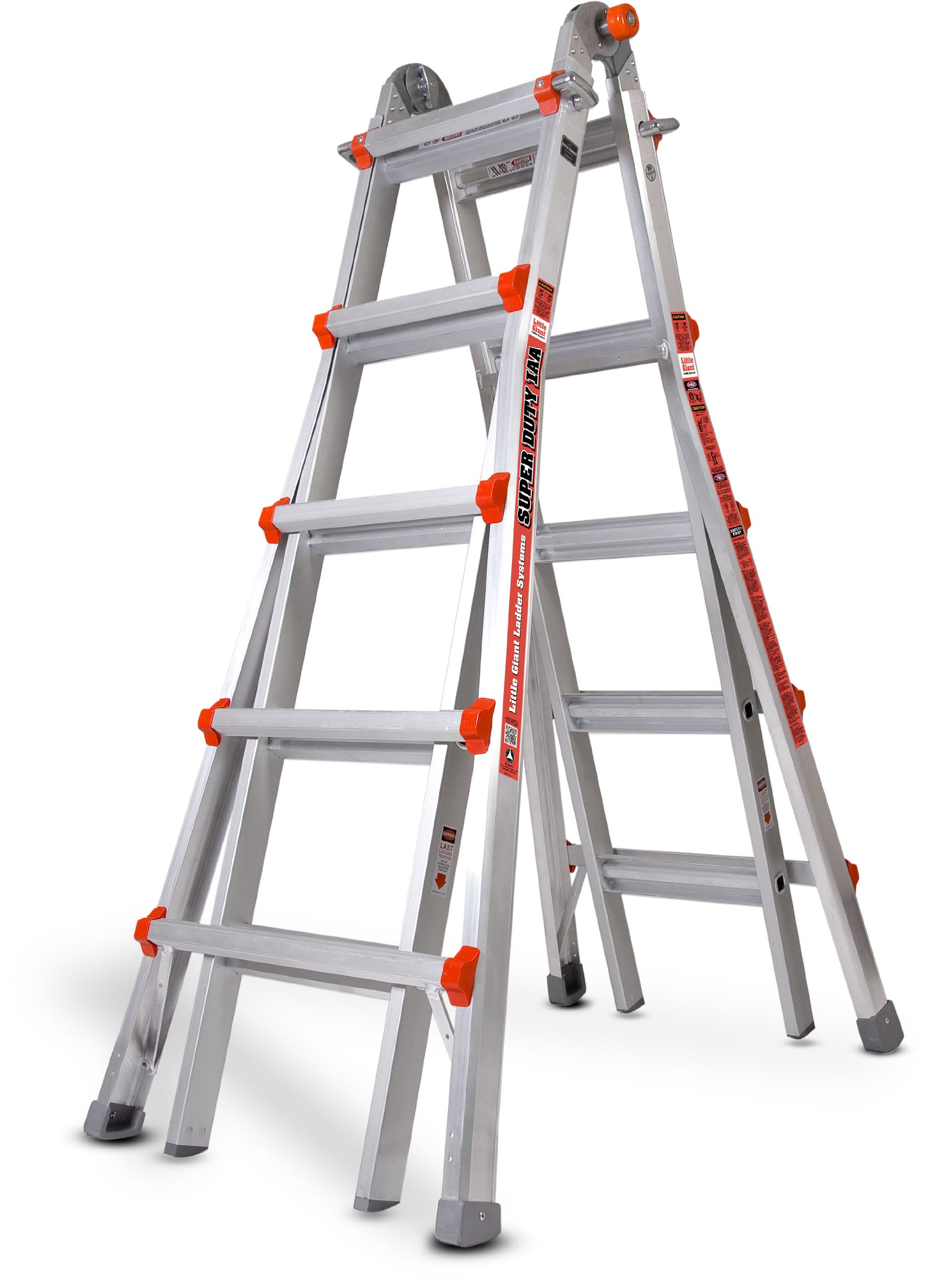 Little Giant Ladders, Super Duty, M22, 22 foot, Multi-Position Ladder, Aluminum, Type 1AA, 375 lbs weight rating, (10403)