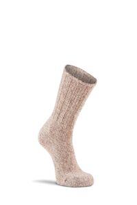 fox river women's standard norsk heavyweight crew hiking sock | classic ragg wool | memory-knit construction | reinforced for durability, brown, large