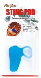 hot glove sting pad hand protector, blue