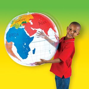 Learning Resources Inflatable Labeling Globe - Geography Class Supplies for Kids, Inflatable Earth, Classroom Science Supplies