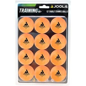 joola training 3 star table tennis balls 12, 60, or 120 pack - 40+mm regulation bulk ping pong balls for competition and recreational play - fun as a cat toy - indoor and outdoor compatible