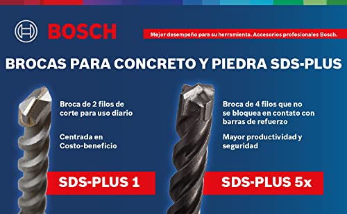 Bosch 2607019447 Hammer Drill Bit-Set Sds-Plus 6 Pcs