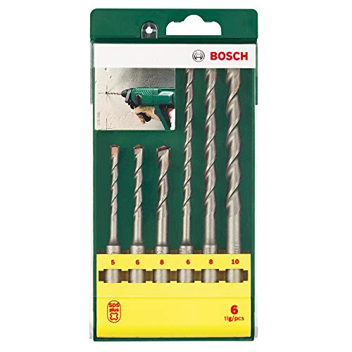 Bosch 2607019447 Hammer Drill Bit-Set Sds-Plus 6 Pcs