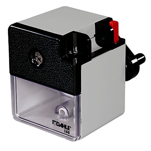 Dahle 166 Premium Pencil Sharpener w/Point Adjuster & Automatic Cutting System, Accepts Graphite & Oversized Artist Pencils