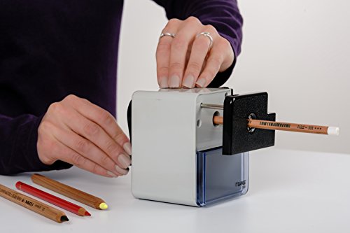 Dahle 166 Premium Pencil Sharpener w/Point Adjuster & Automatic Cutting System, Accepts Graphite & Oversized Artist Pencils