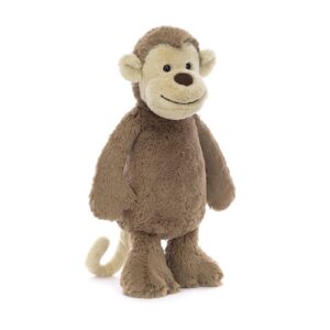 Jellycat Bashful Monkey Stuffed Animal Plush, Medium, 12 inches