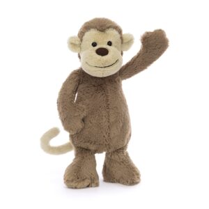 Jellycat Bashful Monkey Stuffed Animal Plush, Medium, 12 inches