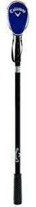 callaway golf ball retriever for water, telescopic with dual-zip headcover, black, 15 feet