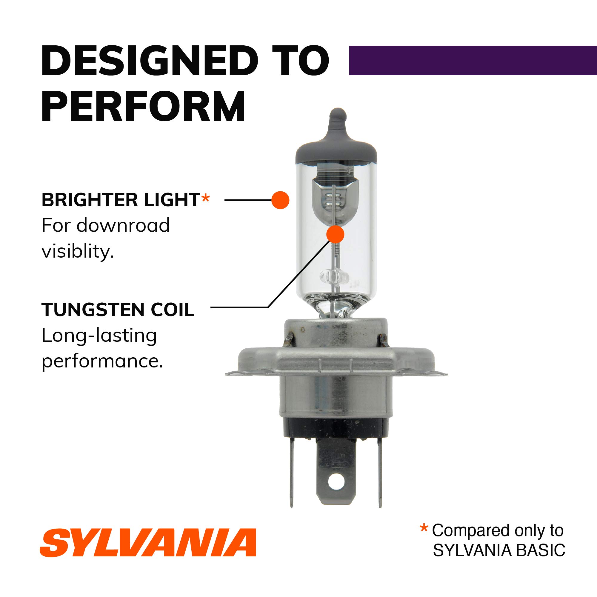 SYLVANIA - 9003 XtraVision - High Performance Halogen Headlight Low Beam and Fog Replacement Bulb (Contains 2 Bulbs)