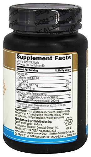 SPECTRUM ESSENTIALS Fish Oil Omega 3, 5 Pounds