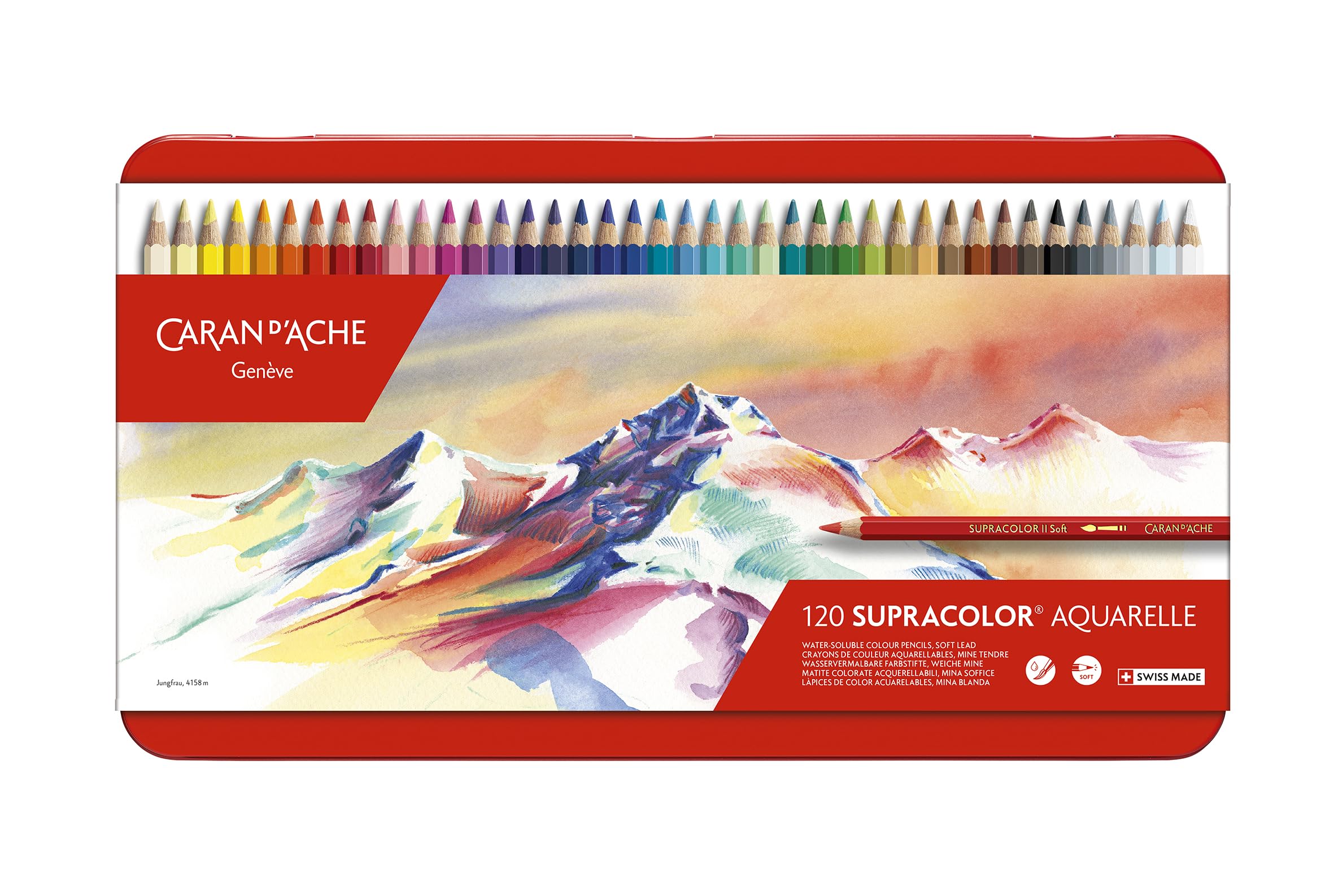 Caran D'ache Supracolor Pencil Set, 120/Tin (J3888420)