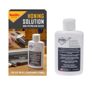 smith's hon1 honing solution - 4oz bottle - lubricate sharpening stones - built-in stone cleaning agents & rust inhibitors - oil for tool & knife sharpening stone - prevents clogged pores