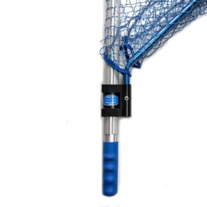 StowMaster SS84S Saltwater Series Precision Landing Net - Hoop 24"x28", Length 84",Silver/Blue