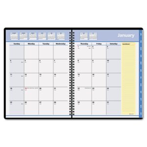 at-a-glance 76-08-05 quicknotes monthly appt. book, telephone/address section, 6-7/8 x 8-3/4, black