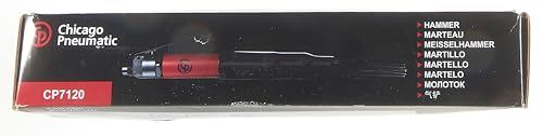 Chicago Pneumatic CP7120 Air Powered Adjustable Needle Scaler and Chisel, 4,600 BPM, Red