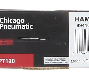 Chicago Pneumatic CP7120 Air Powered Adjustable Needle Scaler and Chisel, 4,600 BPM, Red