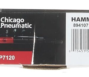 Chicago Pneumatic CP7120 Air Powered Adjustable Needle Scaler and Chisel, 4,600 BPM, Red