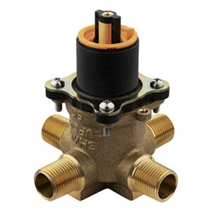 pfister 0x8-310a permabalance single control tub & shower rough-in valve, brass