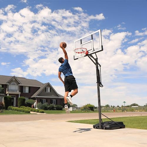 Lifetime Portable Basketball Hoop, 54 Inch Steel-Framed Acrylic Backboard