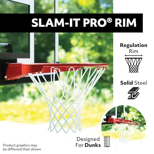 Lifetime Portable Basketball Hoop, 54 Inch Steel-Framed Acrylic Backboard