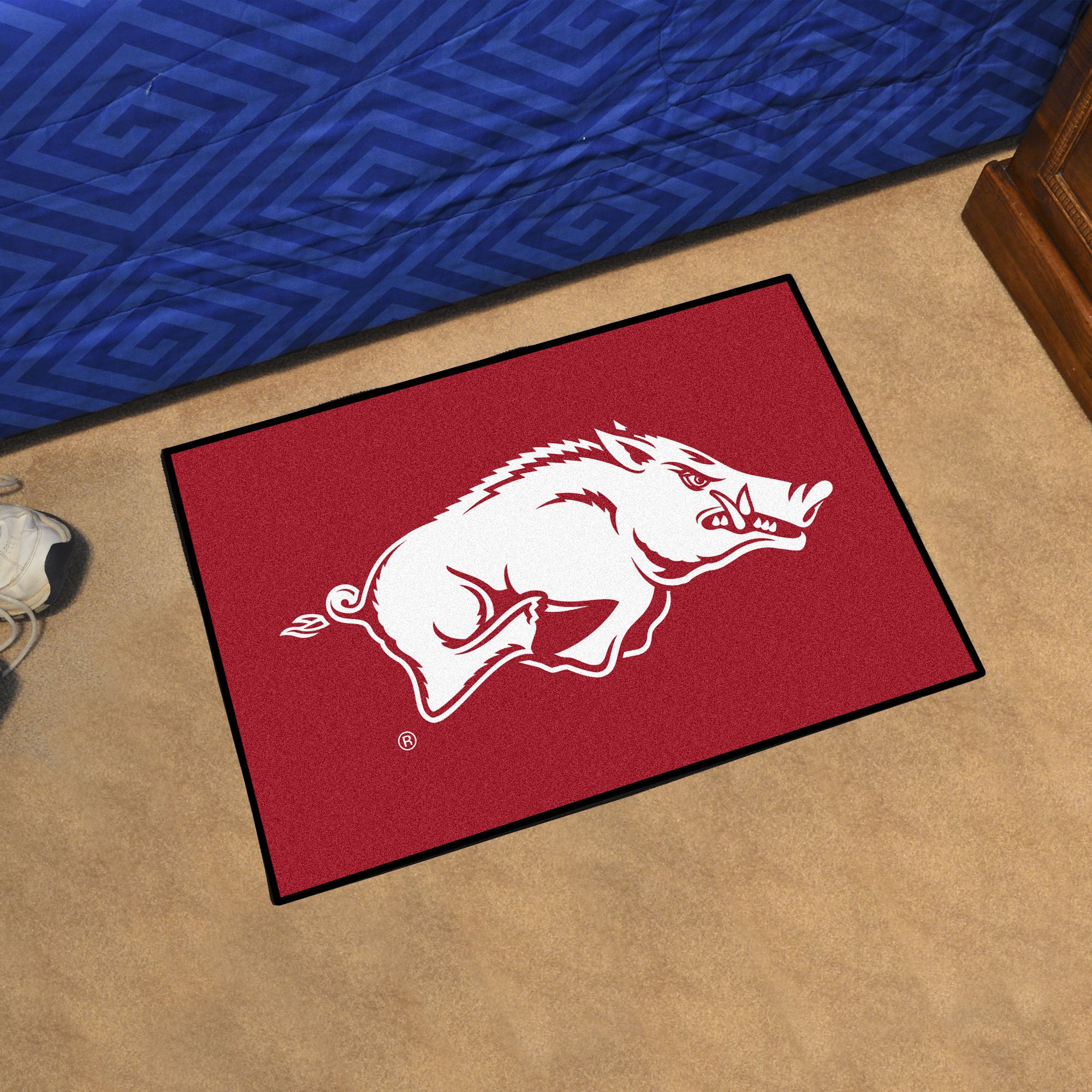 FANMATS 2125 NCAA - Arkansas Razorbacks Starter Mat Accent Rug - 19in. x 30in. | Sports Fan Home Decor Rug and Tailgating Mat