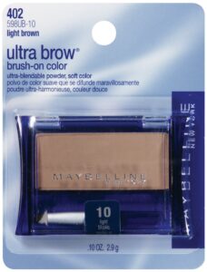 maybelline new york ultra-brow brow powder, shade #10 light brown, 0.1 ounce