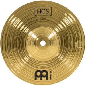 meinl percussion hcs 8" splash cymbal for drum set — made in germany — traditional medium, 2-year warranty, ms63 brass alloy, (hcs8s)