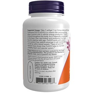 NOW Supplements, CoQ10 400 mg, Pharmaceutical Grade, All-Trans Form produced by Fermentation, 60 Softgels