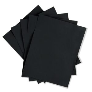 Hygloss Products Black Silhouette Paper – Tracing Portrait Drawing Crafts Paper - 8-1/2 x 11 Inch, 25 Sheets