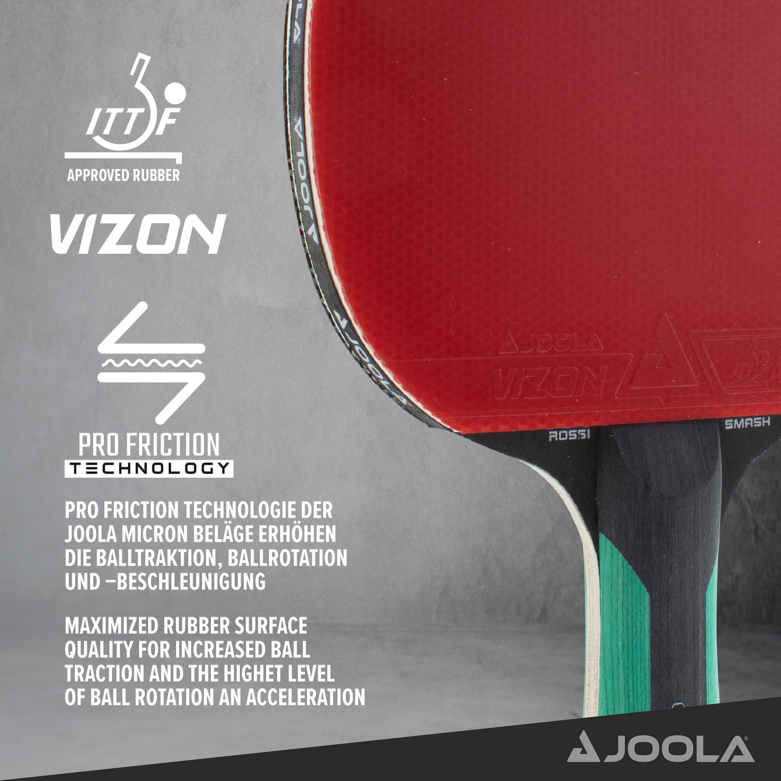 JOOLA Rosskopf Smash Recreational Table Tennis Racket