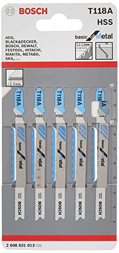 Bosch 2608631507 Jigsaw Blade T118 A 3 Pcs