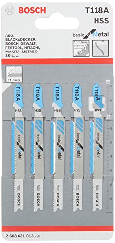 Bosch 2608631507 Jigsaw Blade T118 A 3 Pcs