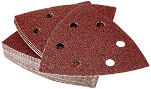 bosch home and garden 2607019488 sanding sheet-set for delta sander, red, 93 mm, set of 25 pieces