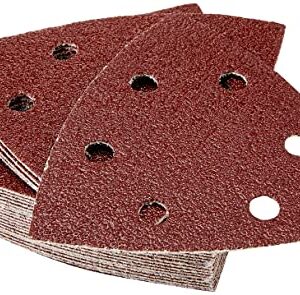 Bosch Home and Garden 2607019488 Sanding Sheet-Set for Delta Sander, Red, 93 mm, Set of 25 Pieces