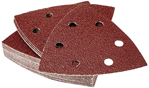 Bosch Home and Garden 2607019488 Sanding Sheet-Set for Delta Sander, Red, 93 mm, Set of 25 Pieces