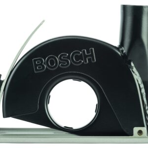 Bosch Accessories Guide Slides with Suction Connection for Chainsaw (Diameter 115/125 mm, Angle Grinders Accessories) Grey