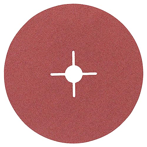 Bosch Professional 2608605489 Fibre Sanding disc R444, Expert for Metal 180 mm, 22 mm, 120