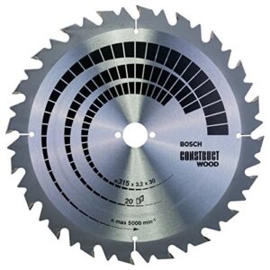 bosch 2608640701 cwwos 12.4" x 30mm 20t circular saw blade top precision